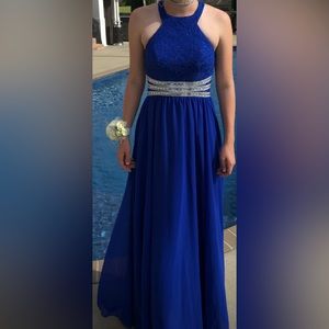 Blue Prom Dress- Size 3